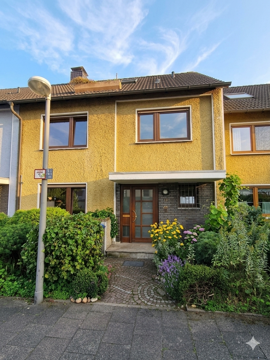 Hausfront Reihenmittelhaus Marl