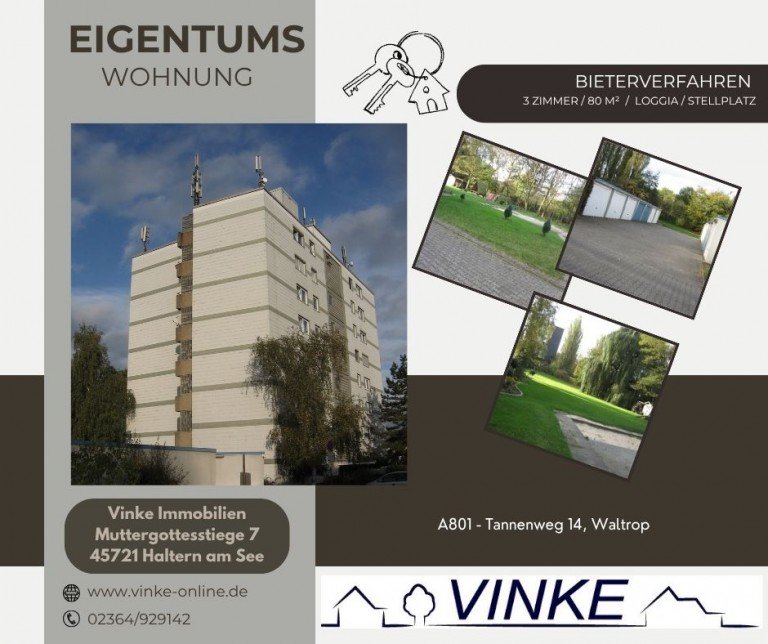 Deckblatt Waltrop Wohnung ETW im gepflegten Haus mit zus�tzlichen Mieteinnahmen!